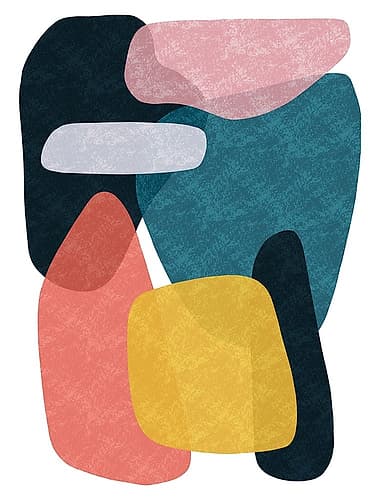 Rubiks Splat 3 Art Print