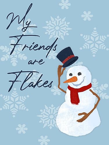 Flake Friends Art Print