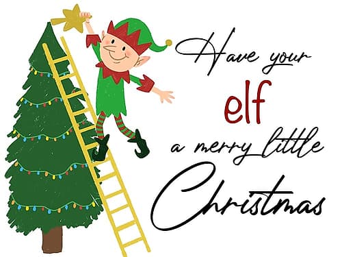 Elf Christmas 1 Art Print