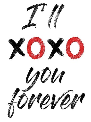 XOXO Forever Inspirational Print