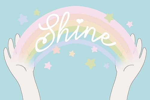 Rainbow Shine 2 Kids Print