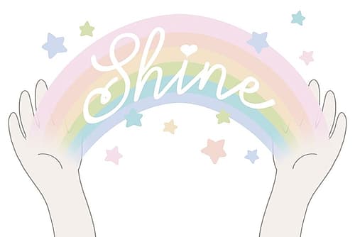 Rainbow Shine 3 Art Print