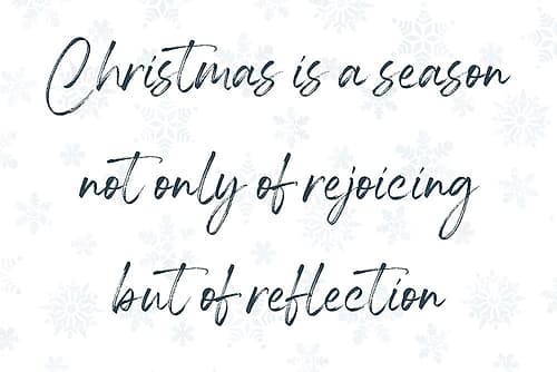 Christmas Reflection Art Print