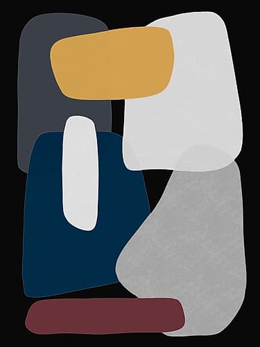 Rubiks Lunar Splat 1 Art abstrait reproduction