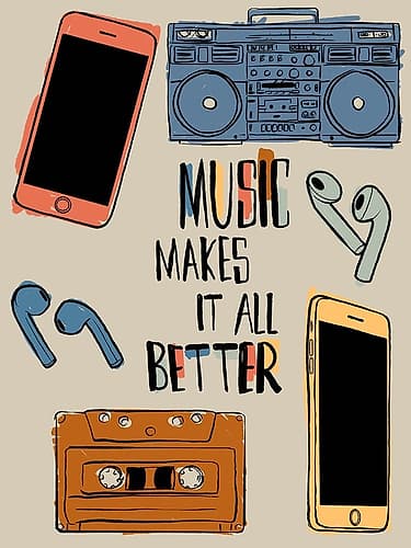 Better Music 2 Art Print