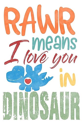 Rawr Love Kids Print