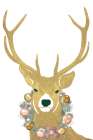 Festive Stag Art Print