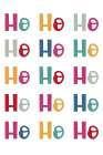 Ho Ho Ho Repeat Art Print
