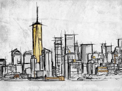City Of Gold 2 Landscape Print
