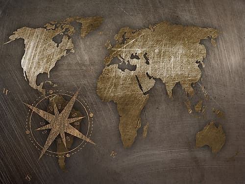 World Compass Art Print
