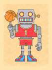 Robo Hoops Art Print