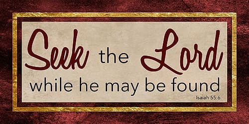 Seek the Lord 1 Inspirational Print