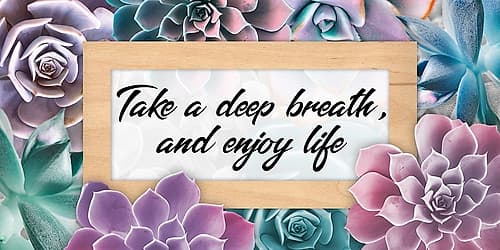 Deep Breaths 1 Inspirational Print