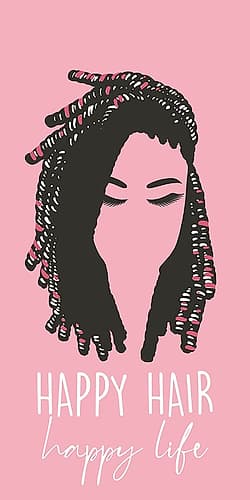 Happy Hair Art Print