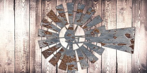 Rusty Windmill 2 Art Print