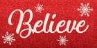 Sparkly Believe Art Print