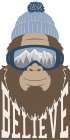 Believe Bigfoot Art Print