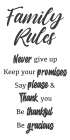 Family Rules Art Print