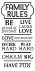 Family Rules Art Print