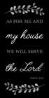 We Will Serve Art Print