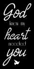 God Knew Art Print