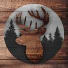 Deer Moon Art Print