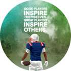 Great Players Clock Art Print