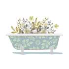 Generous Bath 1 Art Print