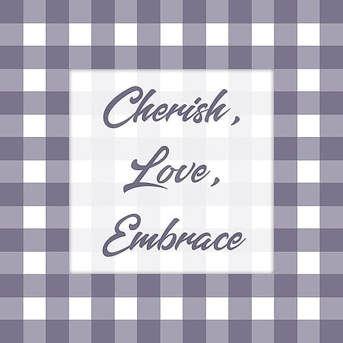 Gingham Quotes 1 Art Print