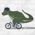 Racing Dino 2 Art Print