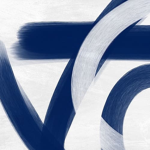 Indigo Statements 1 Art Print