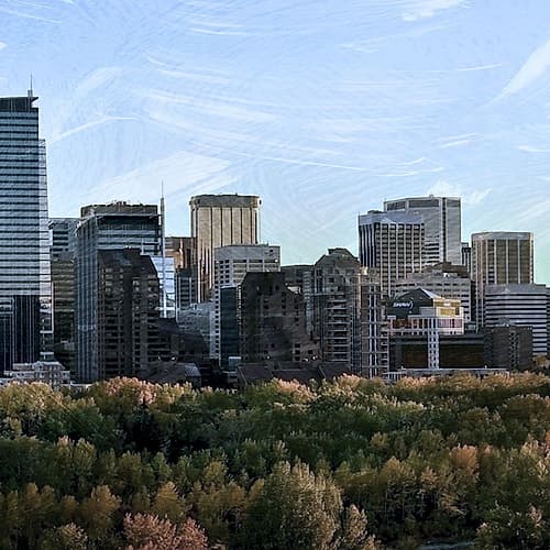 Skyline Exit 3 Landscape Print