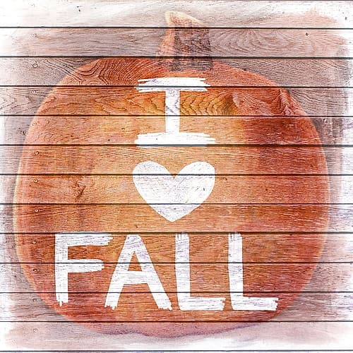 I Love Fall Art Print