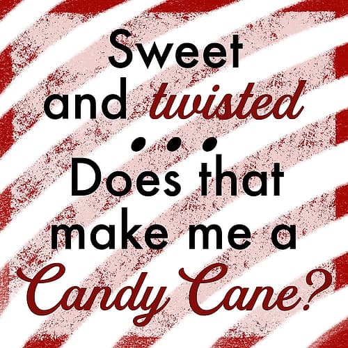 Twisted Candy Cane 1 Art Print