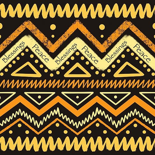 Ethnic Peace and Blessings Ethnic Print