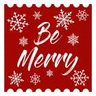 Be Merry Stamp Art Print