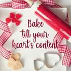 Heart Baking Kitchen Print