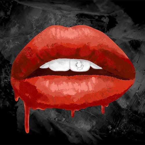 Iced Lips Fashion Print
