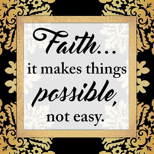 Possible Not Easy Religious Print