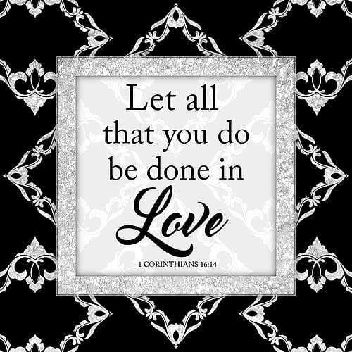 Done In Love 2 Inspirational Print