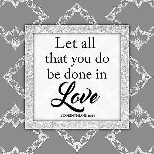 Done In Love 1 Inspirational Print