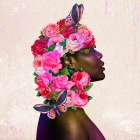 Woman Flourish 2 Art Print