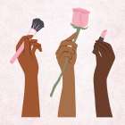 Makeup Hands 2 Art Print