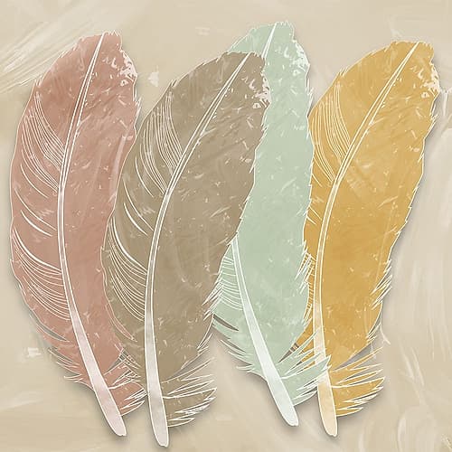 Feather Bunch Art Print