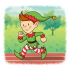 Running Elf 1 Art Print