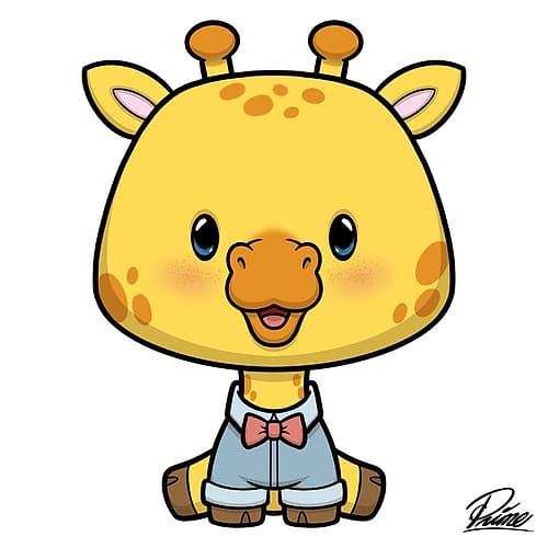 Gavin Giraffe Kids Print