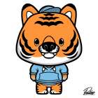 Kye Tiger Art Print