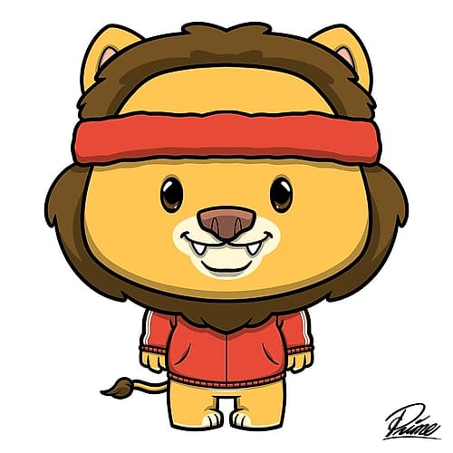 Lucas Lion Kids Print