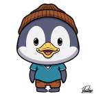 Pryce Penguin Art Print