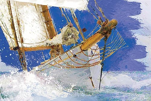 Sailing 2 Coastal Print